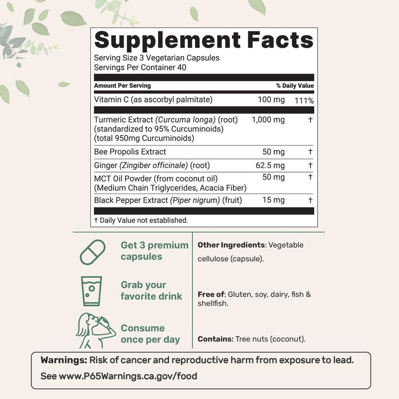 Heirloom - Turmeric Capsules Advanced Curcumin Complex