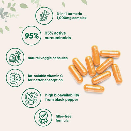 Heirloom - Turmeric Capsules Advanced Curcumin Complex